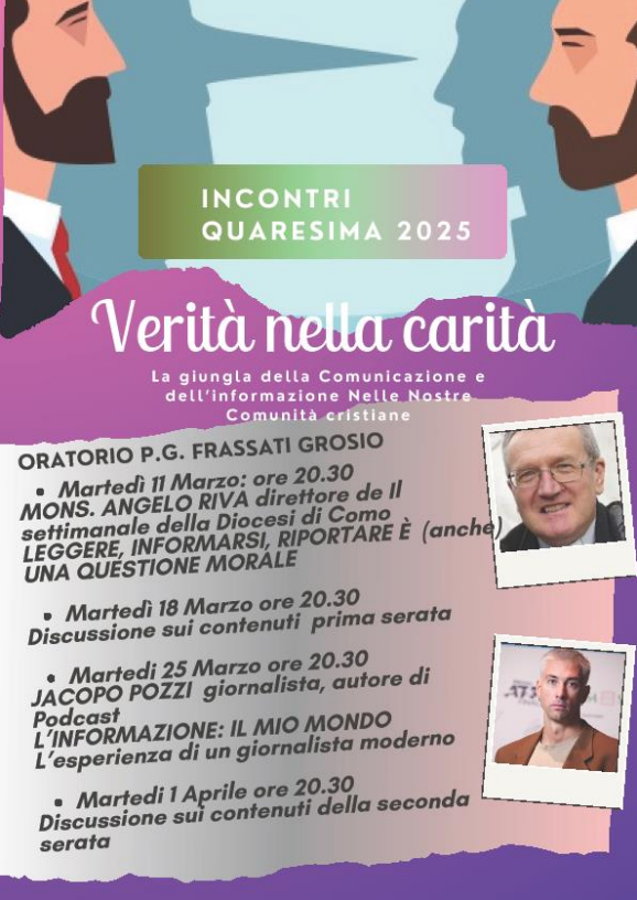 INCONTRI QUARESIMA 2025 - Verità nella carità